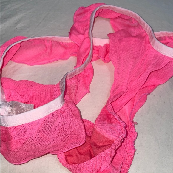 We are hah Vibrant Pink Ruffled Mesh Panty - Picture 4 of 4